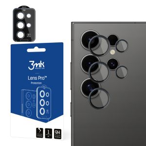 Grūdintas stiklas kameros objektyvui Samsung Galaxy S24 Ultra 3mk Lens Protection Pro Black