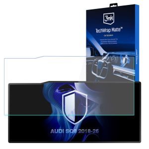 Matinė apsauginė plėvelė navigacijos ekranui AUDI SQ8 2018-26 – 3mk TechWrap Matte™ Center Display