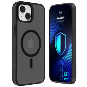 Dūminis dėklas su MagSafe, skirtas Apple iPhone 15 – 3mk HARDY® Hazy MagCase™ Black
