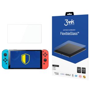 Nedūžtantis hibridinis stiklas, skirtas Nintendo Switch Oled – 3mk FlexibleGlass