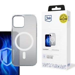 Dėklas Apple iPhone 14 Plus - 3mk Frosty MagCase White