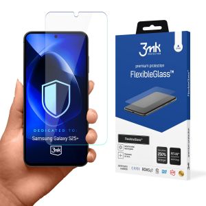 Nedūžtančios hibridinės stiklo plokštelės Samsung Galaxy S25+ - 3mk FlexibleGlass
