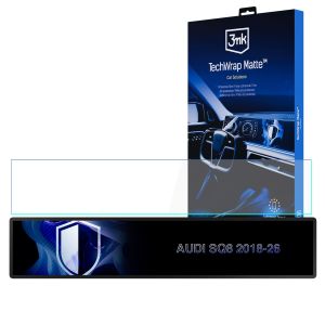 Matinė apsauginė plėvelė prietaisų skydelio ekranui, skirta AUDI SQ8 2018-26 – 3mk TechWrap Matte Cluster™