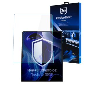 Matinė apsauginė plėvelė navigacijos ekranui Renault Symbioz Techno 2025 – 3mk TechWrap Matte™ Center Display