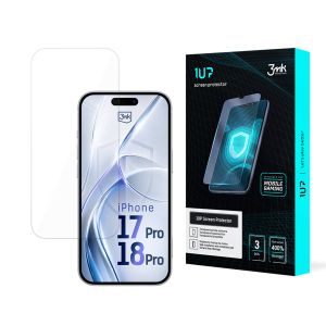 Apsauginė plėvelė, skirta Apple iPhone 17 Pro/ 18 Pro – 3mk 1UP screen protector (3 vnt.)