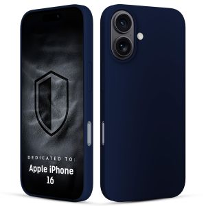 Silikoninis dėklas skirtas Apple iPhone 16 - 3mk HARDY® Mellow Case™ Dark Blue