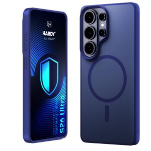 Dūminis dėklas su MagSafe, skirtas Samsung Galaxy S26 Ultra – 3mk HARDY® Hazy MagCase™ Blue