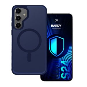 Dūminis dėklas su MagSafe, skirtas Samsung Galaxy S24 – 3mk HARDY® Hazy MagCase™ Blue