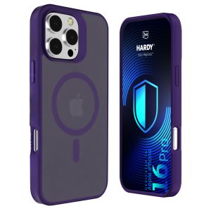 Dūminis dėklas su MagSafe, skirtas Apple iPhone 16 Pro – 3mk HARDY® Hazy MagCase™ Purple