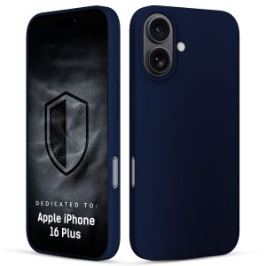 Silikoninis dėklas skirtas Apple iPhone 16 Plus - 3mk HARDY® Mellow Case™ Dark Blue