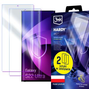 2x Apsauginė plėvelė, skirta Samsung Galaxy S22 Ultra 5G - 3mk HARDY® ARC+