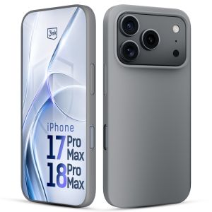 Silikoninis dėklas skirtas Apple iPhone 17 Pro Max/ 18 Pro Max - 3mk HARDY® Mellow Case™ Gray