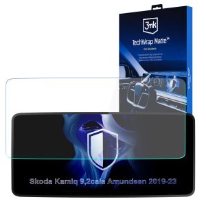 Matinė apsauginė plėvelė navigacijos ekranui Skoda Kamiq Amundsen 2019-23 – 3mk TechWrap Matte™ Center Display