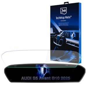 Matinė apsauginė plėvelė navigacijos ekranui AUDI S5 Avant B10 2025- – 3mk TechWrap Matte™ Center Display