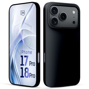 Silikoninis dėklas su MagSafe skirtas Apple iPhone 17 Pro/ 18 Pro - 3mk HARDY® Mellow MagCase™ Black
