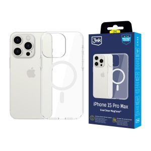 Apsauginis dėklas su MagSafe skirtas Apple iPhone 15 Pro Max - 3mk EverClear MagCase
