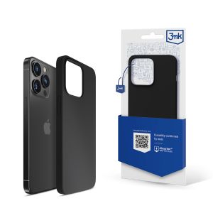 Dėklas Apple iPhone 13 Pro Max - 3mk silikoninis dėklas juodas