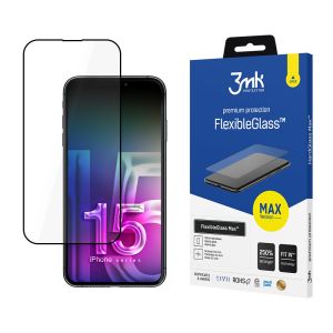 Nedūžtantis hibridinis stiklas Apple iPhone 15 Plus - 3mk FlexibleGlass Max