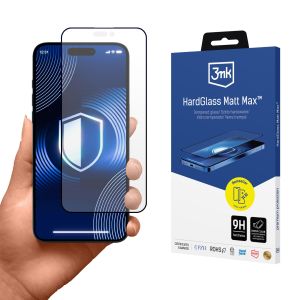 Matinis grūdintas stiklas Apple iPhone 16 Pro Max - 3mk HardGlass Matt Max