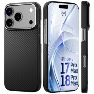 Aramido pluošto dėklas su MagSafe Apple iPhone 17 Pro Max/ 18 Pro Max - 3mk HARDY® Aramid MagCase™