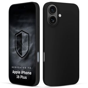 Silikoninis dėklas skirtas Apple iPhone 16 Plus – 3mk HARDY® Mellow Case™ Black
