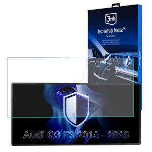 Matinė apsauginė plėvelė navigacijos ekranui AUDI Q3 F3 2018-25 – 3mk TechWrap Matte™ Center Display