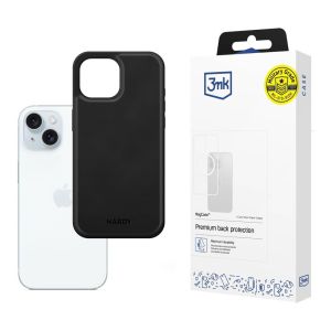 Dėklas, skirtas Apple iPhone 15 - 3mk Hardy® Silky Leather MagCase™