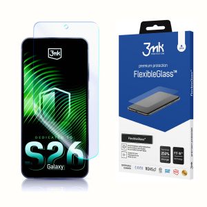 Nedūžtančios hibridinės stiklo plokštelės Samsung Galaxy S26 - 3mk FlexibleGlass