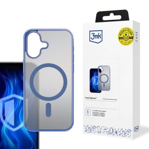 Dėklas Apple iPhone 16 - 3mk Frosty MagCase Blue