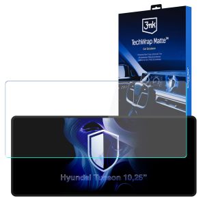 Matinė apsauginė plėvelė navigacijos ekranui Hyundai Tucson 10,25 inches (2020-2024) – 3mk TechWrap Matte™ Center Display