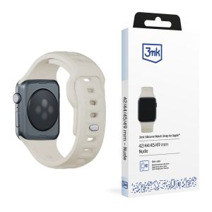 Dirželis, skirtas Apple Watch 42/44/45/46/49 mm Nude (big) - 3mk Silicone Watch Strap