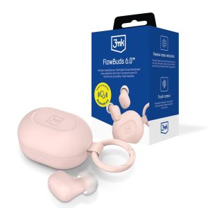 Belaidės ausinės TWS 3mk FlowBuds 6.0™ Baby Pink