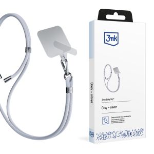 3mk EasyClip išmaniojo telefono dirželis Grey (silver)