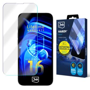 Ypač atspari plėvelė Apple iPhone 16 – 3mk HARDY® Tectra™ (viso gyvenimo garantija)
