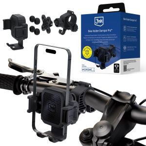 Amortizuotas telefono laikiklis dviratiui/MTB/motociklui 3mk Bike Holder Damper Pro™