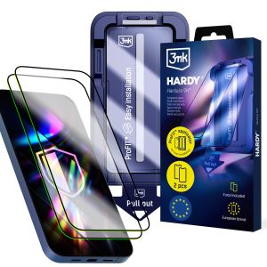 2x Grūdintas stiklas su ProFIT™ aplikatoriumi Samsung Galaxy S24 Ultra – 3mk HARDY® Hardura 9H™
