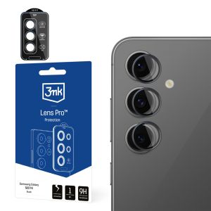 Grūdintas stiklas kameros objektyvui Samsung Galaxy S24 FE 3mk Lens Protection Pro Black