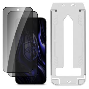 2x Grūdintas privatumo stiklas su aplikatoriumi Google Pixel 10/ 10 Pro – 3mk HARDY® Privzone 9H™