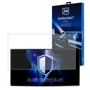 Matinė apsauginė plėvelė prietaisų skydelio ekranui, skirta AUDI Q8 2018-26 – 3mk TechWrap Matte Cluster™