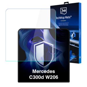 Matinė apsauginė plėvelė navigacijos ekranui Mercedes C300d W206 – 3mk TechWrap Matte™ Center Display