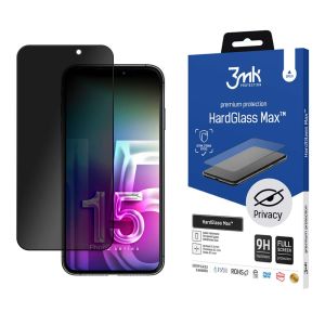 Privatumo stiklas Apple iPhone 15 Plus/16 Plus - 3mk HardGlass Max Privacy