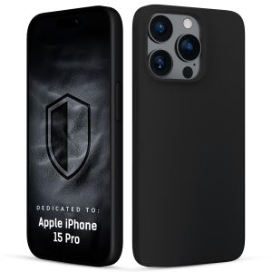 Silikoninis dėklas skirtas Apple iPhone 15 Pro – 3mk HARDY® Mellow Case™ Black