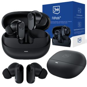 Belaidės ausinės TWS 3mk FitPods™ – ANC + ENC, Bluetooth 6.0, IPX4, 25 val. darbo trukmė