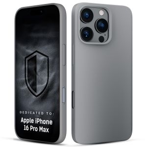 Silikoninis dėklas su MagSafe skirtas Apple iPhone 16 Pro Max - 3mk HARDY® Mellow MagCase™ Natural Titanium