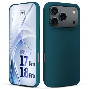 Silikoninis dėklas skirtas Apple iPhone 17 Pro/ 18 Pro - 3mk HARDY® Mellow Case™ Green