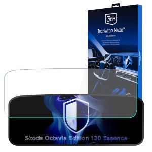 Matinė apsauginė plėvelė prietaisų skydelio ekranui, skirta Skoda Octavia Edition 130 Essence – 3mk TechWrap Matte Cluster™