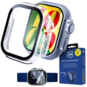 Dėklas su grūdintu stiklu Apple Watch Ultra/ Ultra 2/ Ultra 3 - 3mk Satin Armor WatchCase+™ Clear