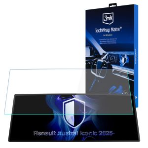 Matinė apsauginė plėvelė prietaisų skydelio ekranui, skirta Renault Austral Iconic 2025- – 3mk TechWrap Matte Cluster™