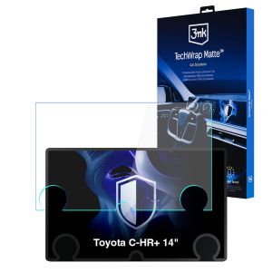 Matinė apsauginė plėvelė navigacijos ekranui Toyota C-HR+ 14" 2026- – 3mk TechWrap Matte™ Center Display