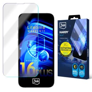 Ypač atspari plėvelė Apple iPhone 16 Plus – 3mk HARDY® Tectra™ (viso gyvenimo garantija)